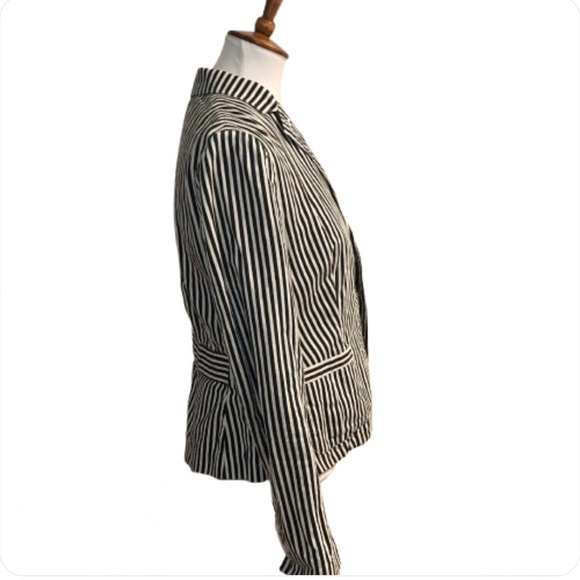 Ralph Lauren Blue Label Linen Blend Striped Preppy Blazer 6 - Picture 2 of 10